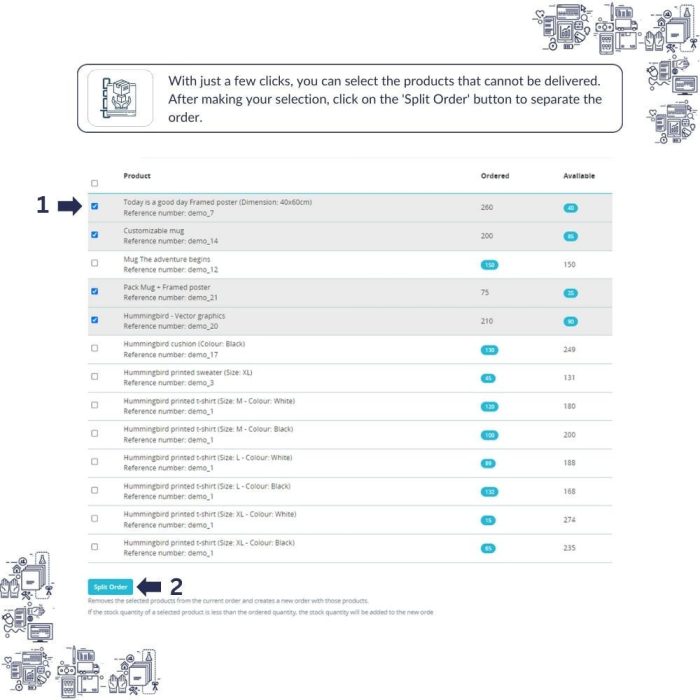 Split Order Manual 3